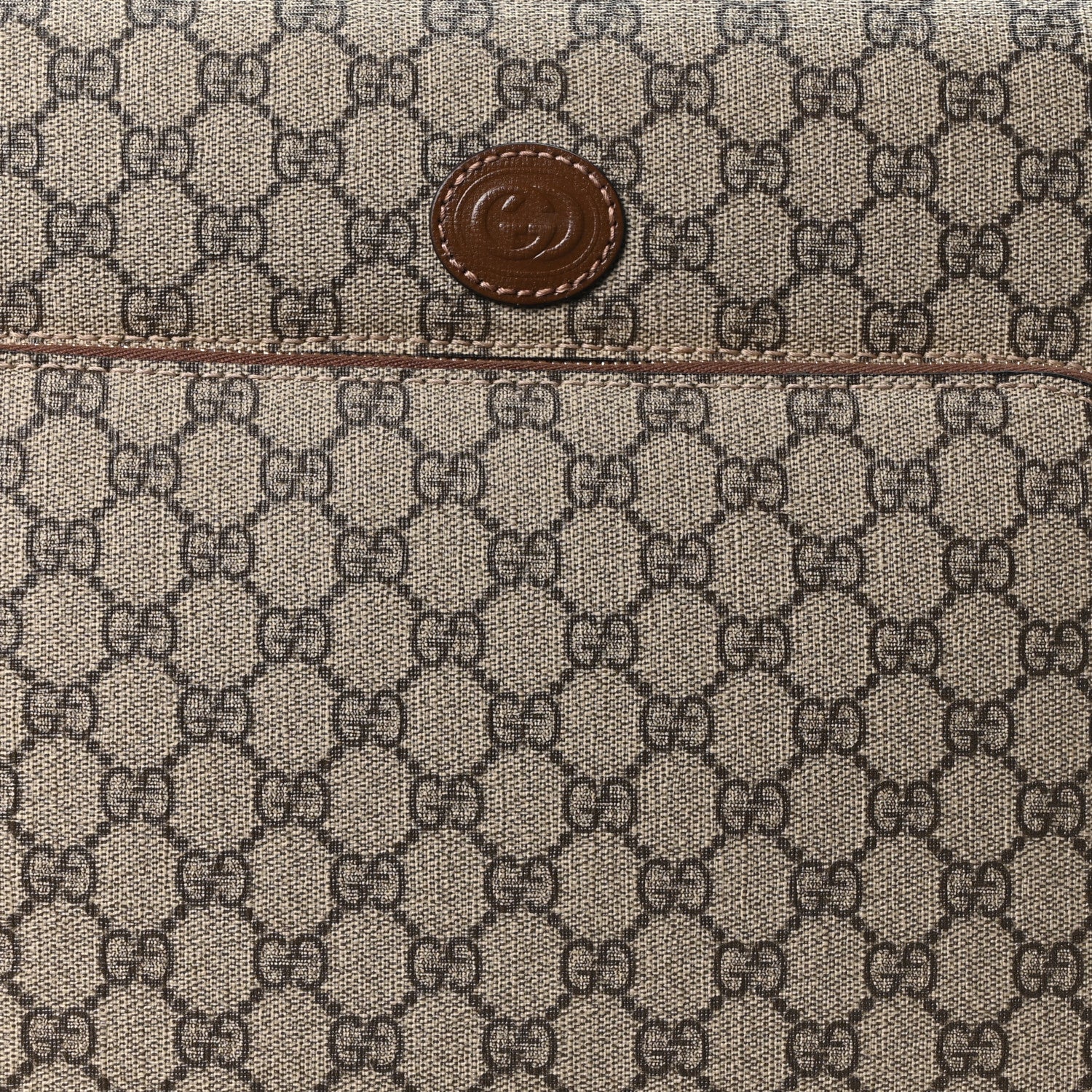 Gucci GG Supreme Monogram Calfskin Carry On Trolley Beige Ebony 7 of 9