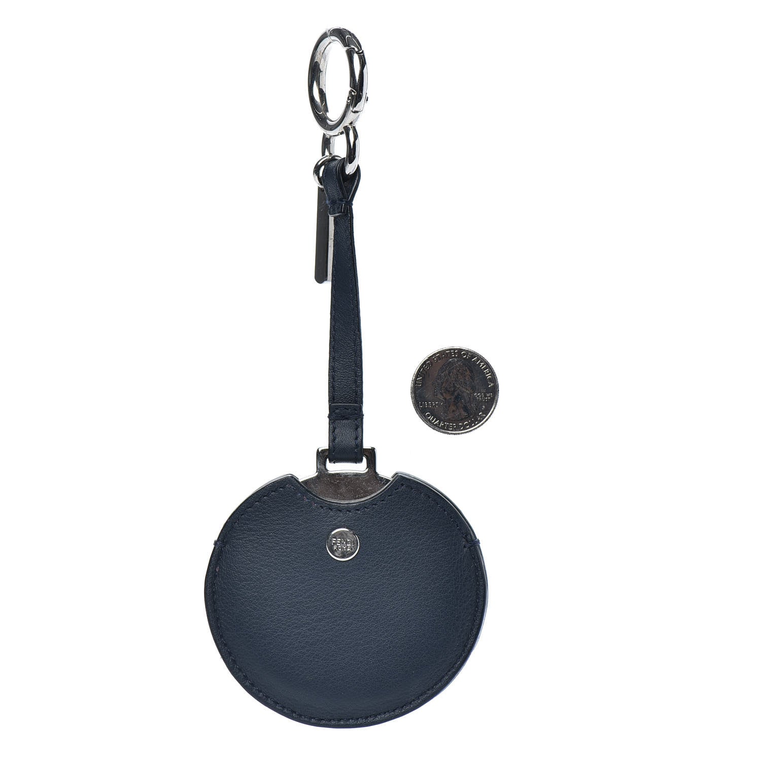 Fendi Calfskin Monster Mirror Key Chain 2 of 4