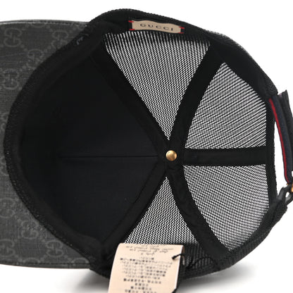 Gucci GG Supreme Monogram Kingsnake Print Baseball Hat L Black 7 of 9
