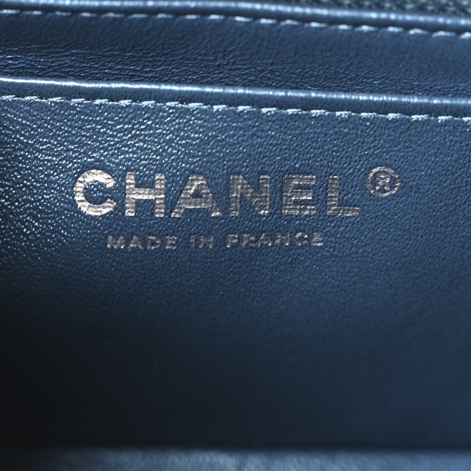 Chanel Metallic Sheepskin Quilted 2.55 Reissue Mini Flap Blue 6 of 10