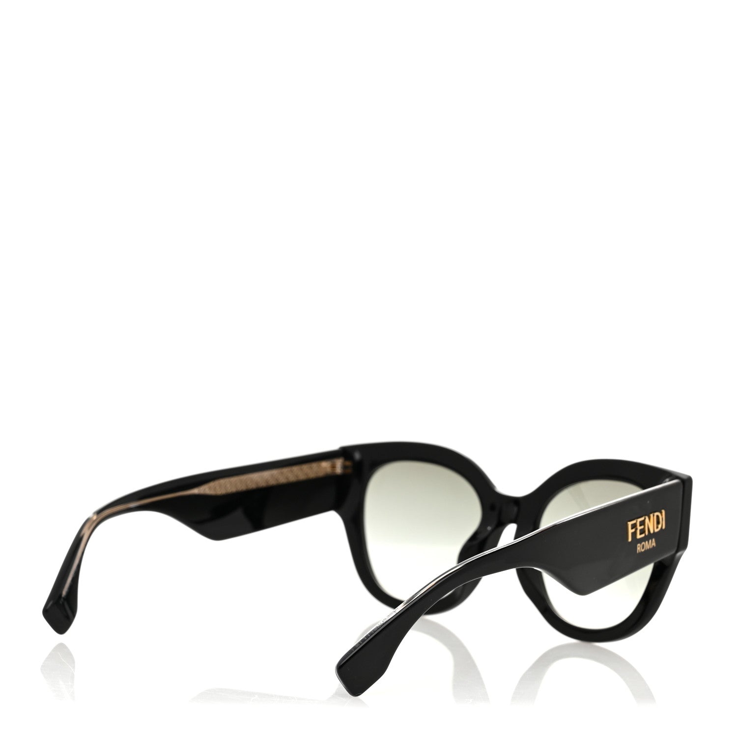 Fendi Acetate Fendi Roma Cat Eye Sunglasses FF 0435/S Black 4 of 7