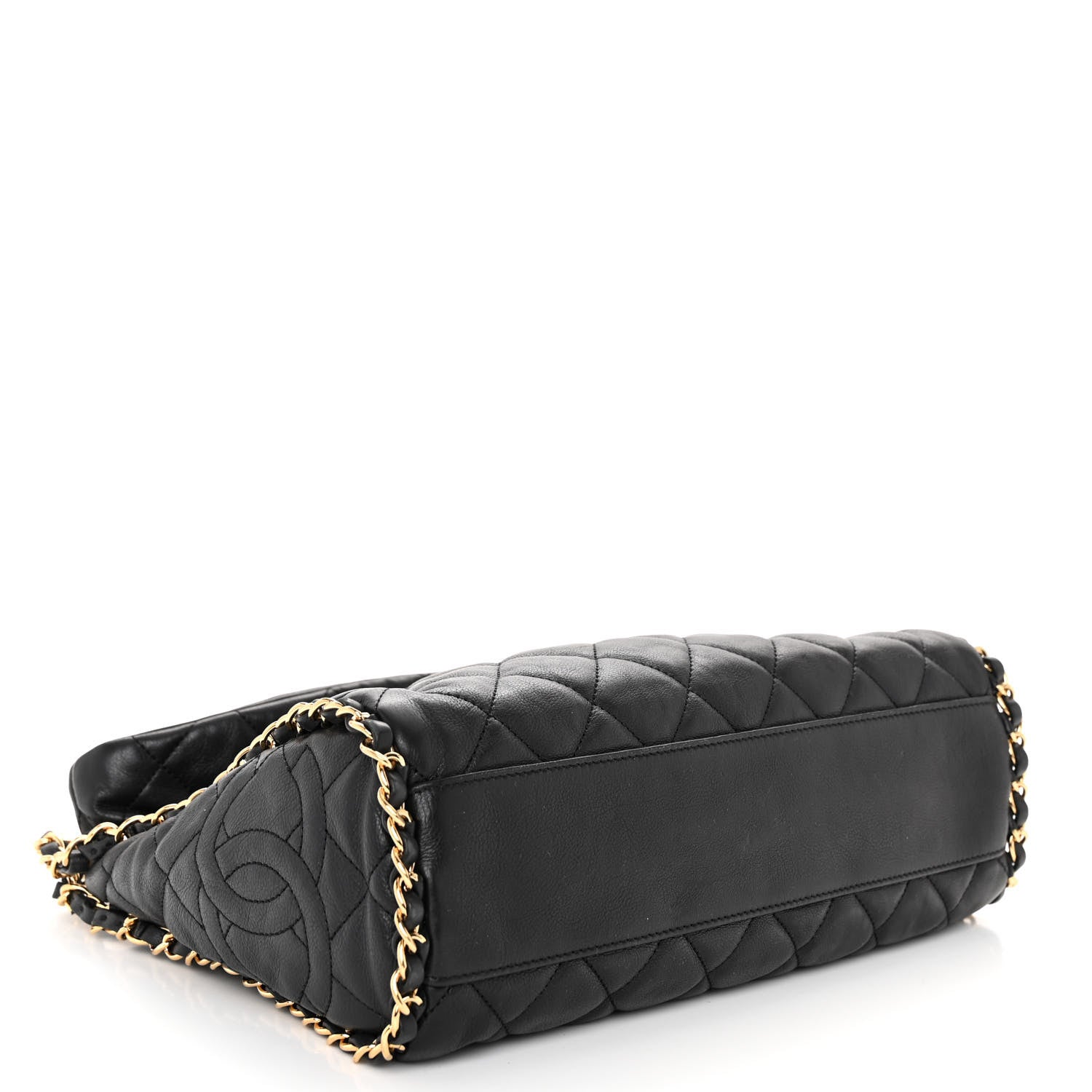 Chanel Calfskin Quilted Medium Chain Me Hobo Black 4 of 9