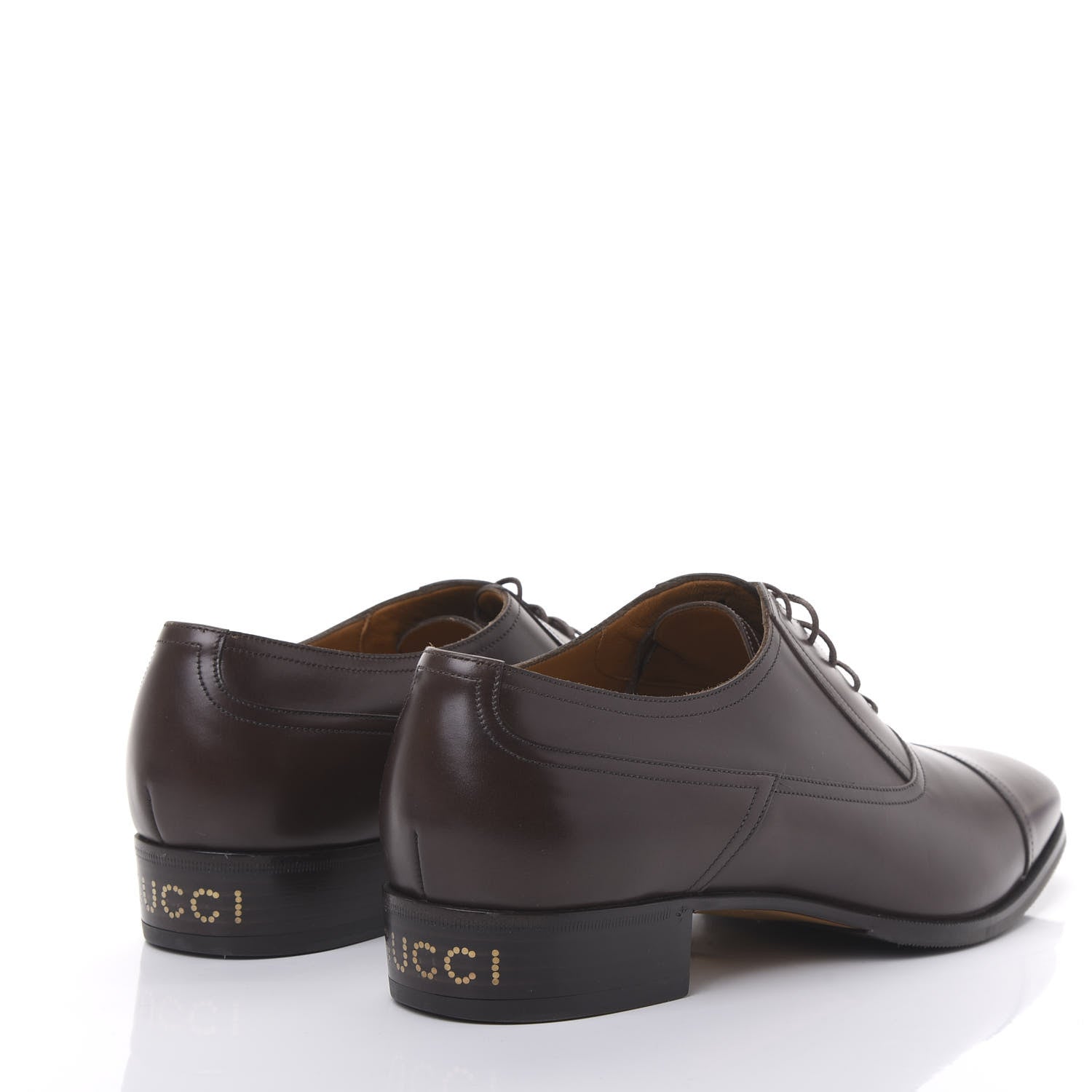 Gucci Calfskin Mens Captoe Oxford Loafers 11 Brown 4 of 10
