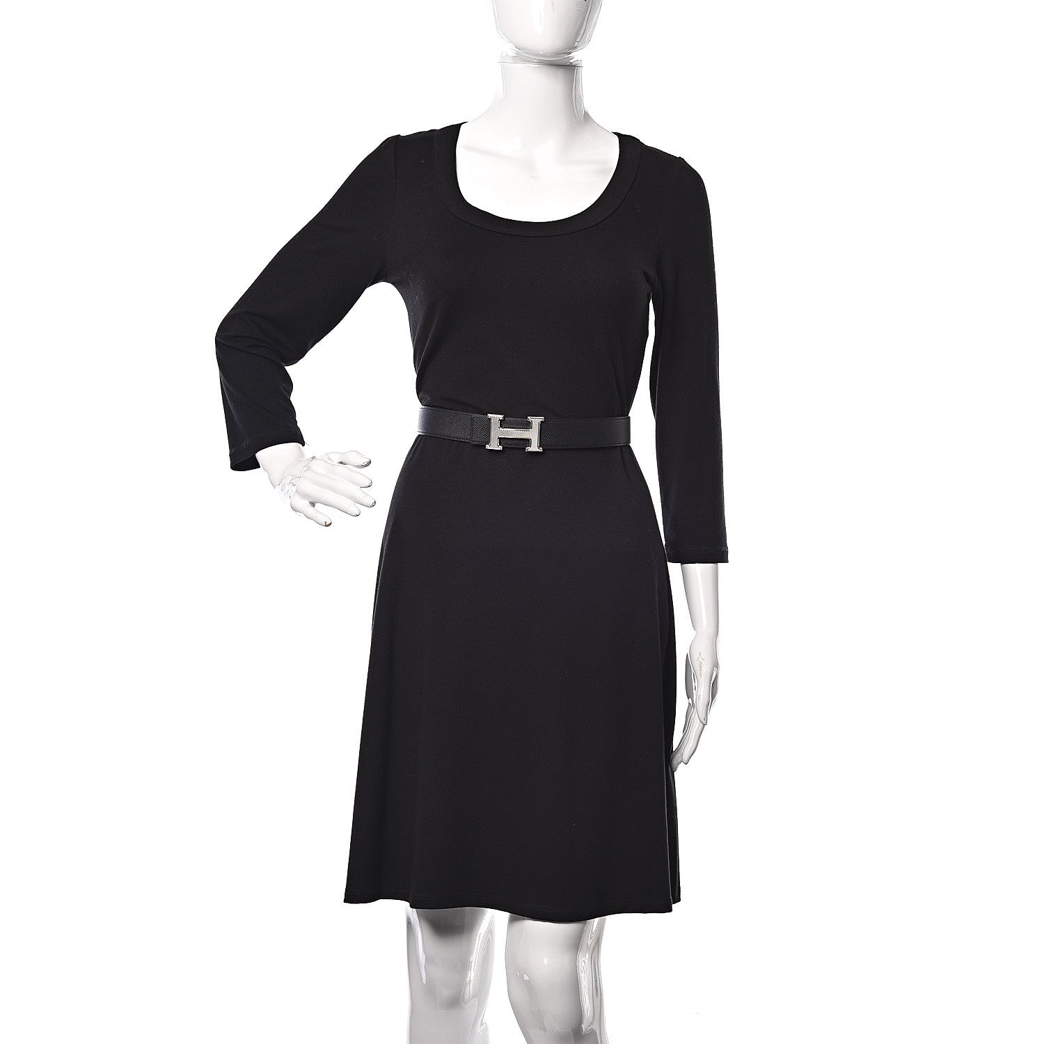 Hermes Epsom 32mm Guilloche H Belt 90 Black Rouge Grenat 2 of 7