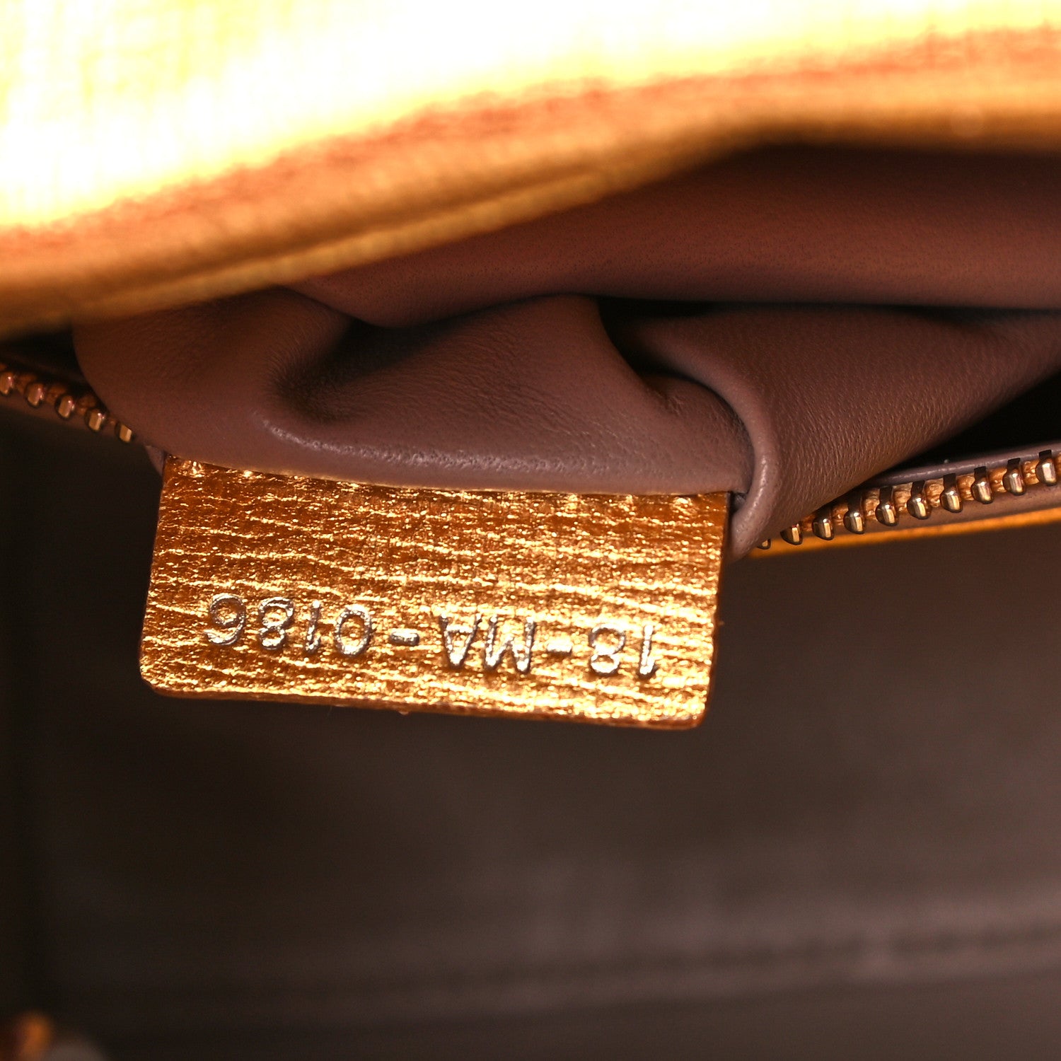 Christian Dior Metallic Grained Calfskin Cannage Small Lucky Badges My Lady Dior Gold 7 of 10