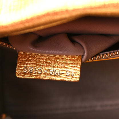 Christian Dior Metallic Grained Calfskin Cannage Small Lucky Badges My Lady Dior Gold 7 of 10