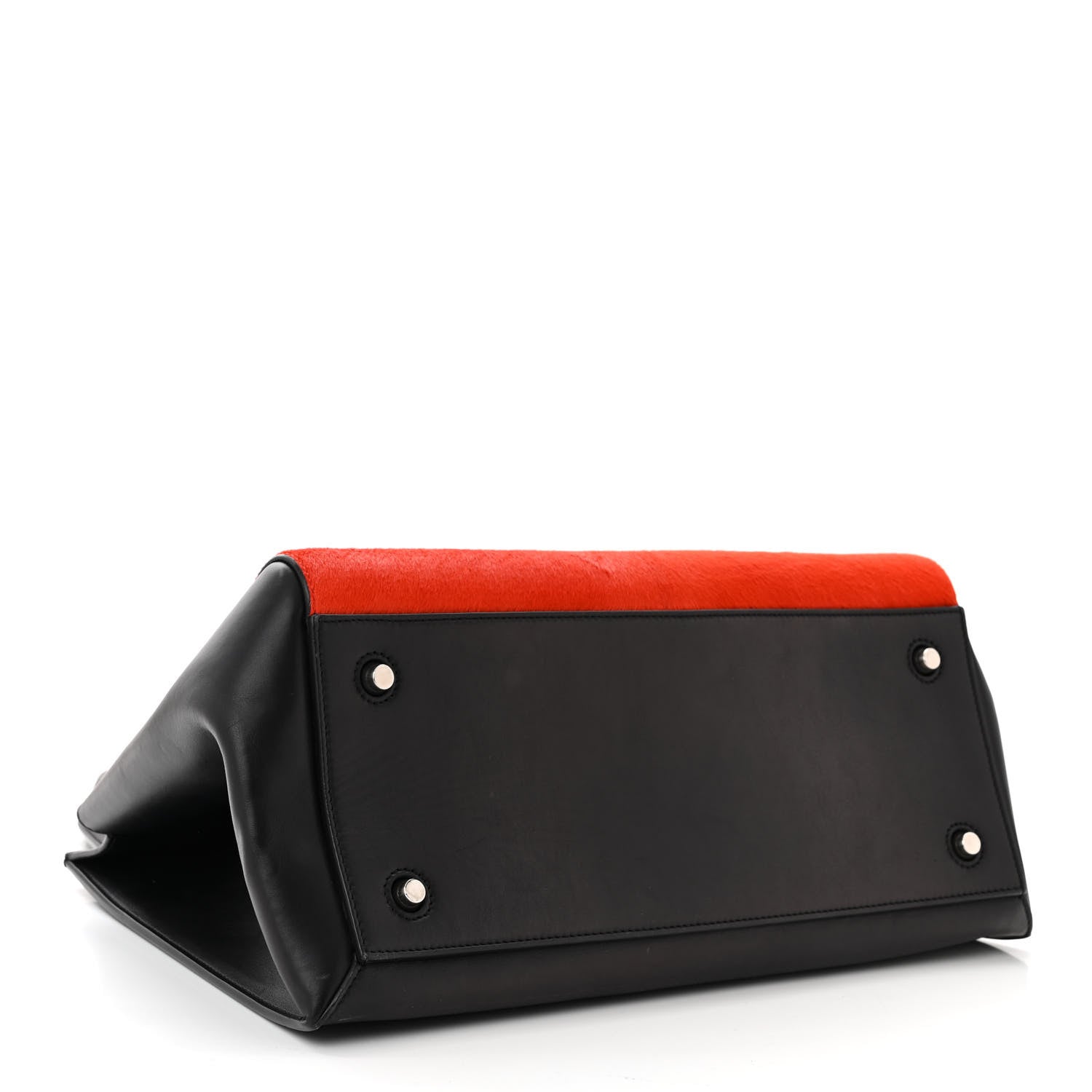 Celine Pony Hair Medium Edge Shoulder Bag Vermillion 4 of 10