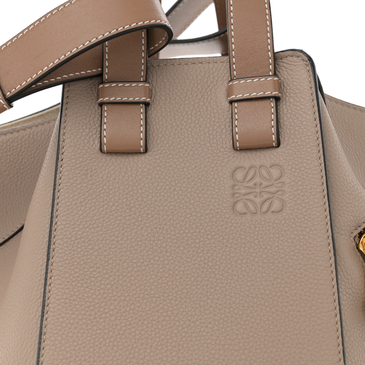 Calfskin Small Hammock Shoulder Bag Sand Mink