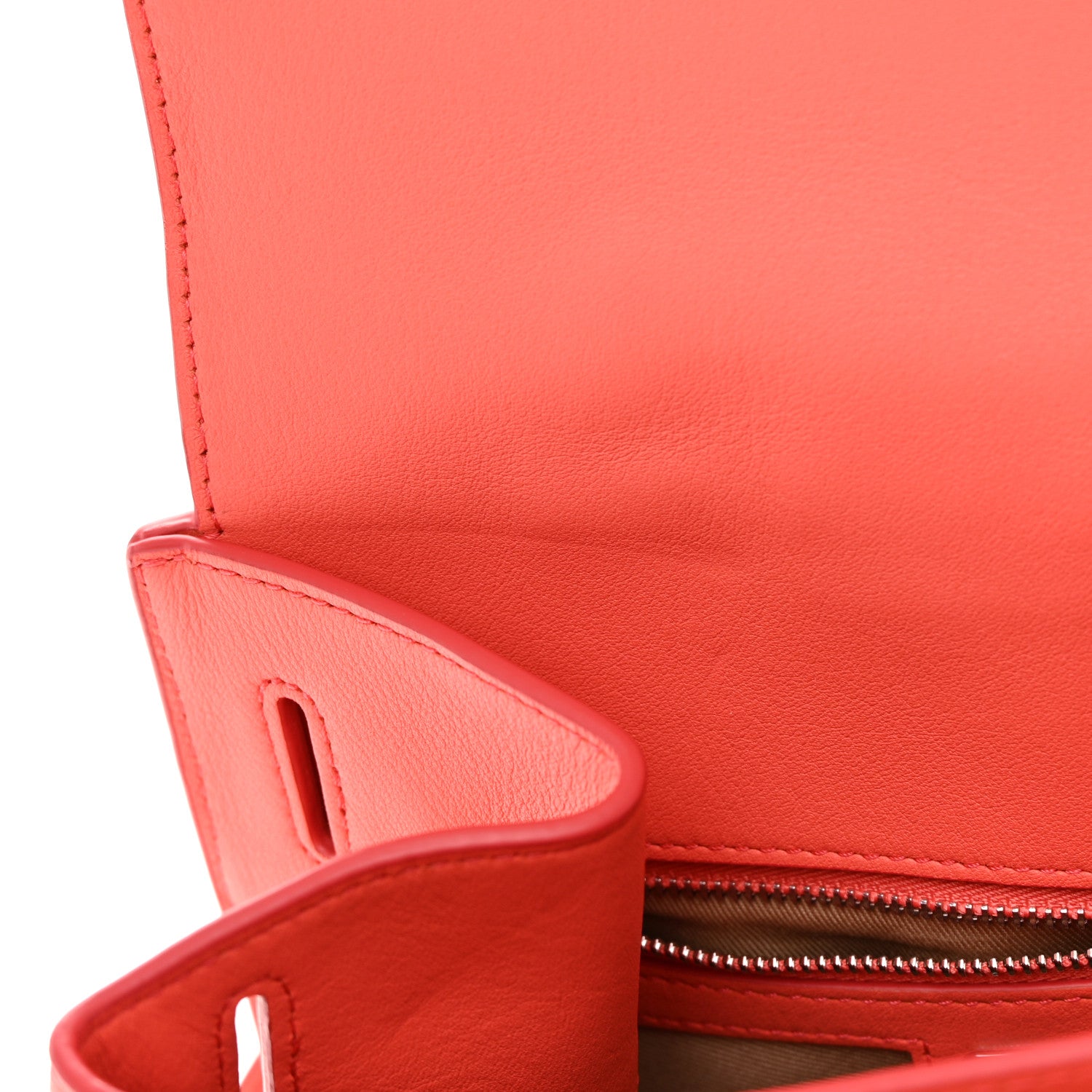 MCM Calfskin Ottomar Monogram Essential Small Backpack Hot Coral 17 of 19