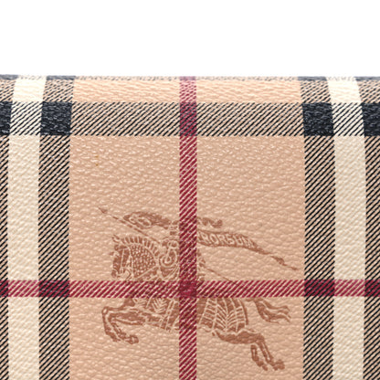 Burberry Haymarket Check Henley Wallet On Chain Coral Red 8 of 10