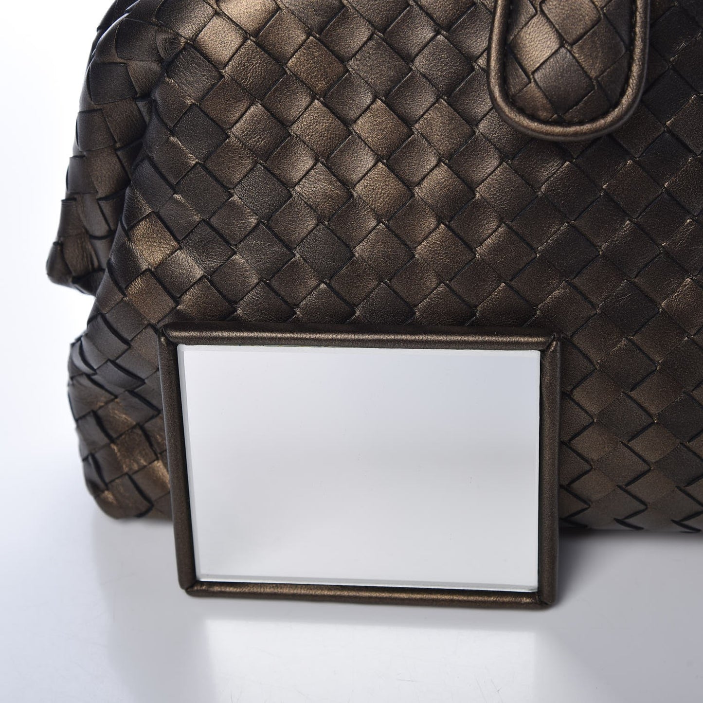 Nappa Intrecciato The Lauren 1980 Clutch Dark Bronze