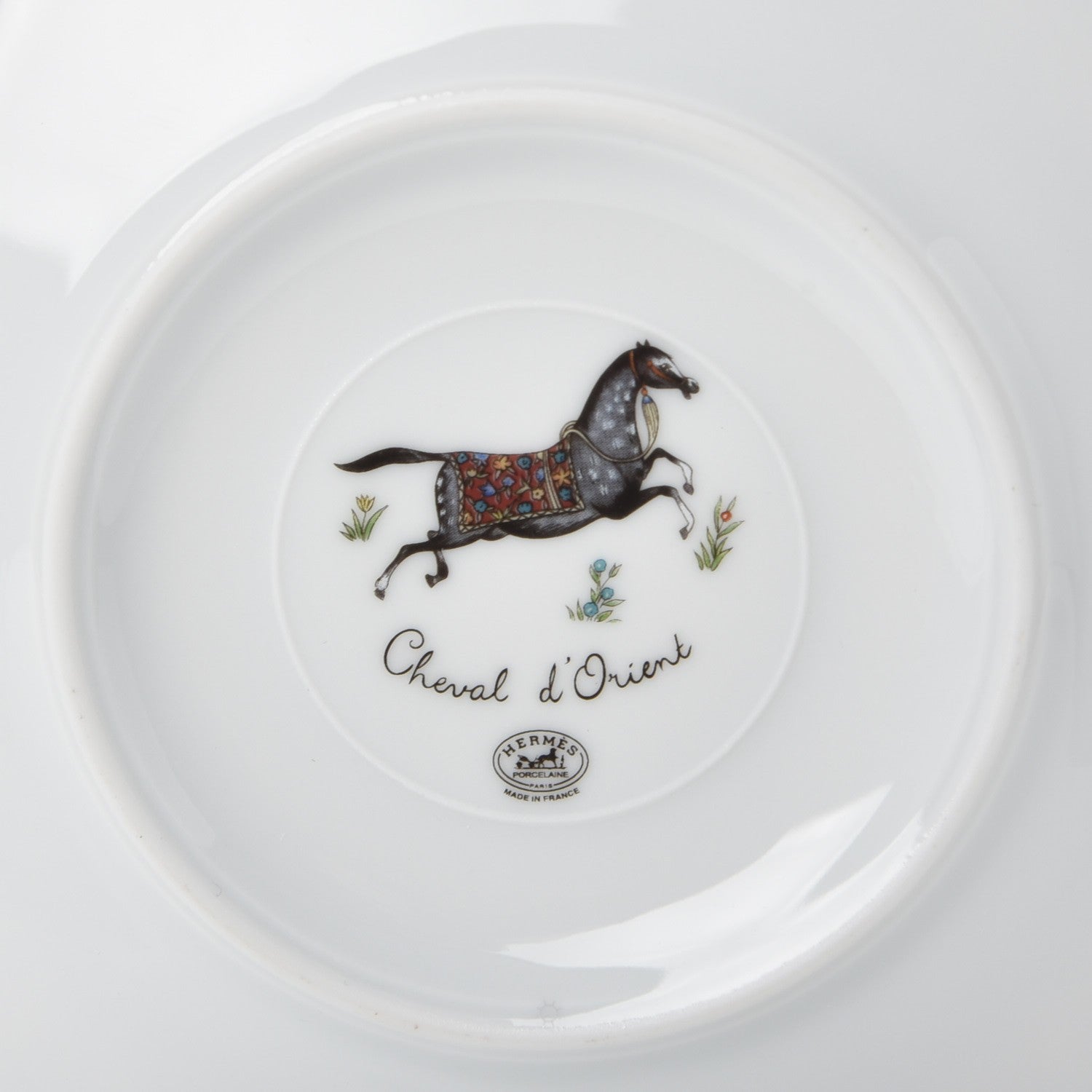Hermes Porcelain Cheval d'Orient Tea Cup and Saucer 11 of 12