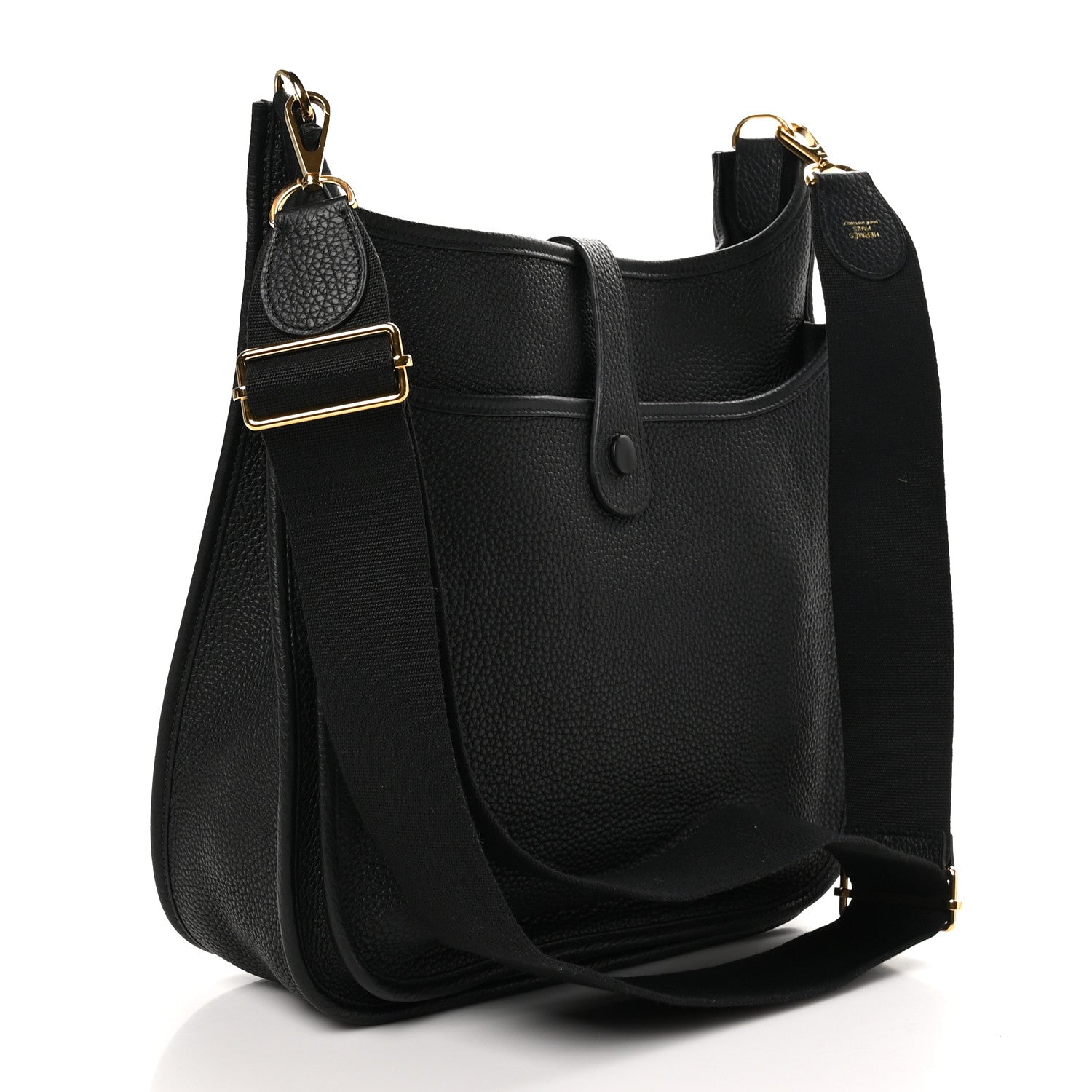Hermes Taurillon Clemence EVELYNE III GM Black 3 of 10