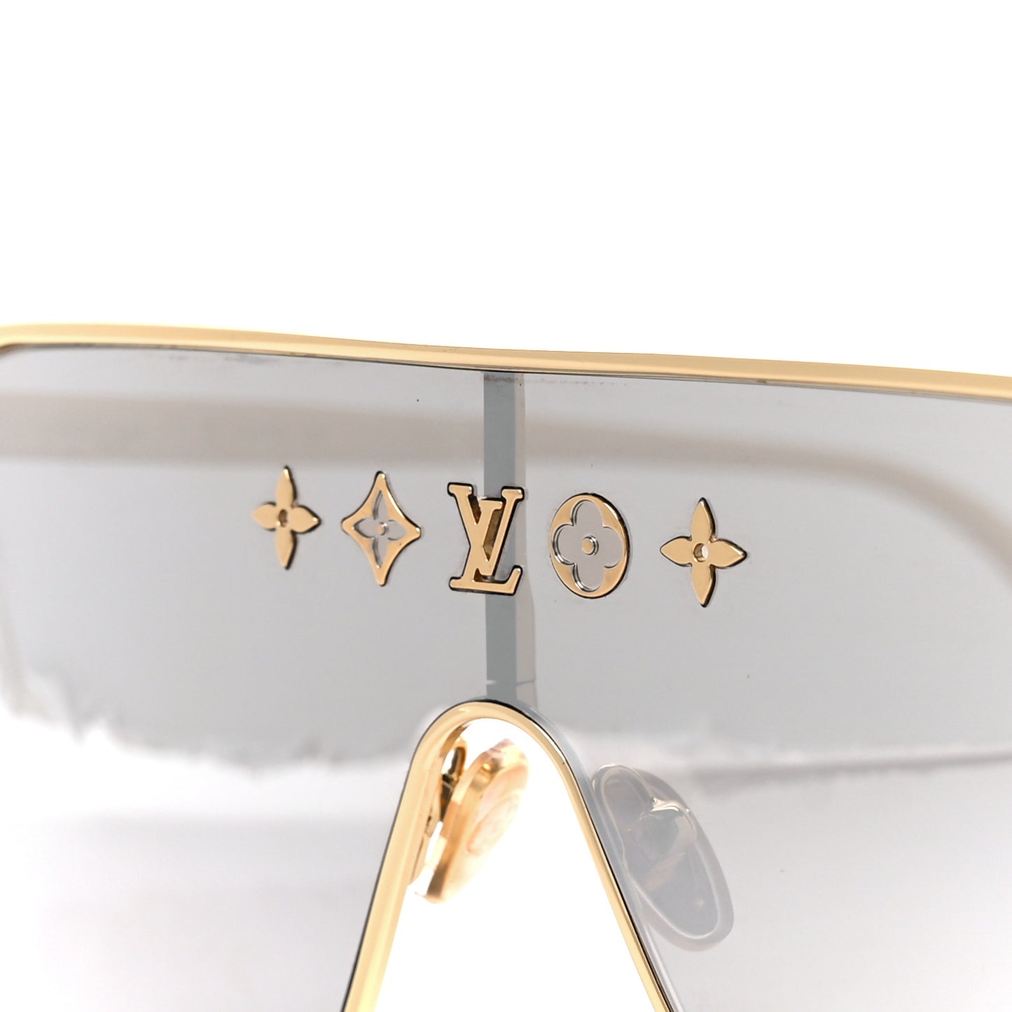 Metal LV Golden Mask Sunglasses Z1853U Gold
