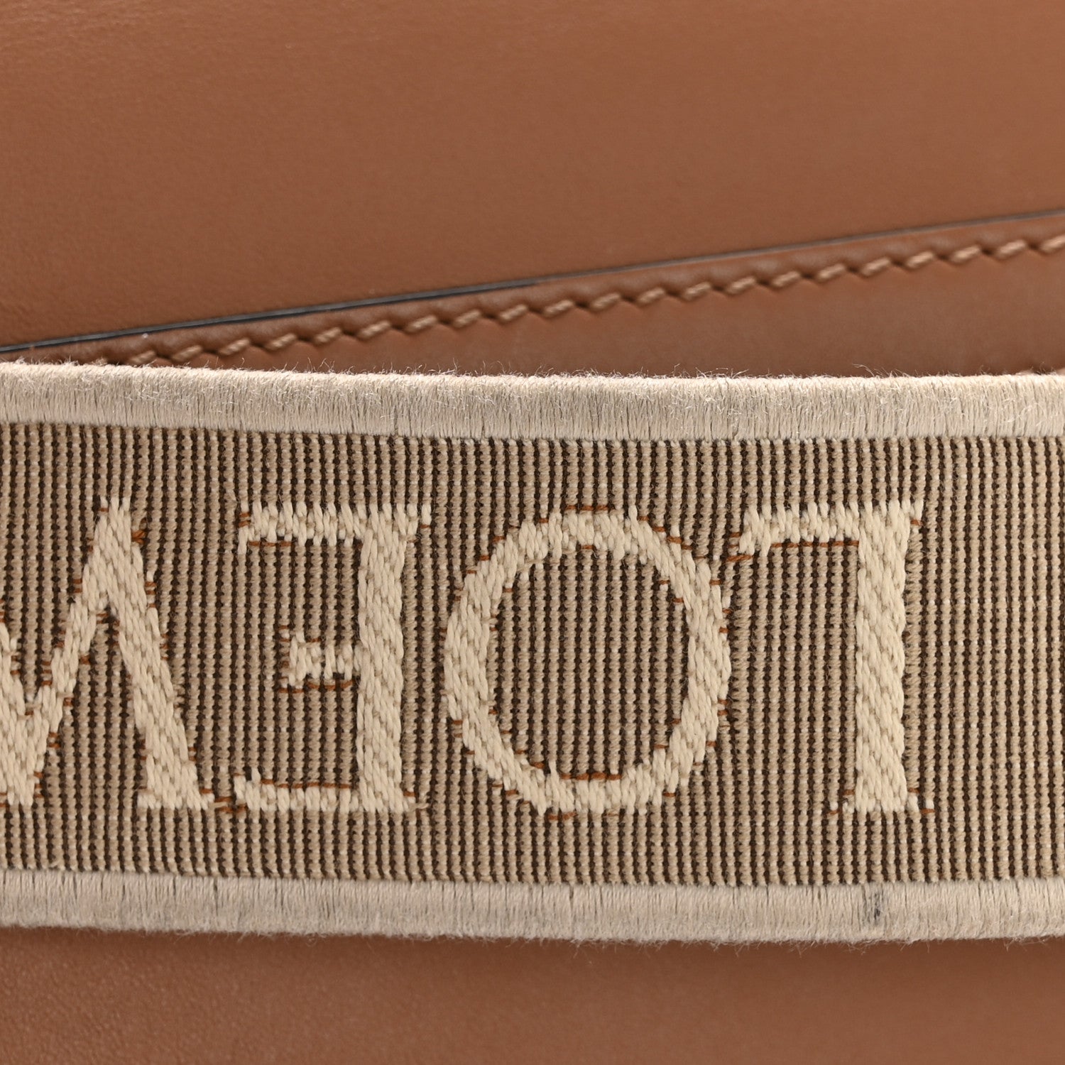 Loewe Calfskin Jacquard Mini Gate Dual Bag Tan 11 of 13