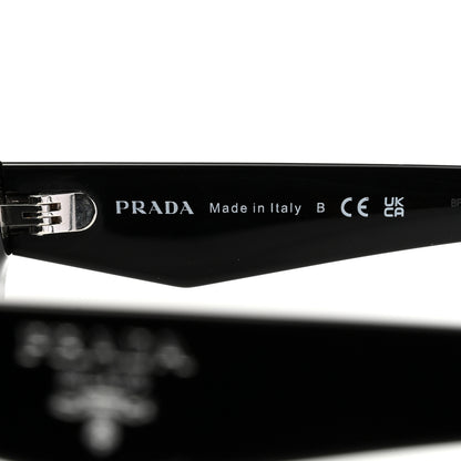 Prada Acetate Oval Sunglasses SPR 26Z Black 5 of 8