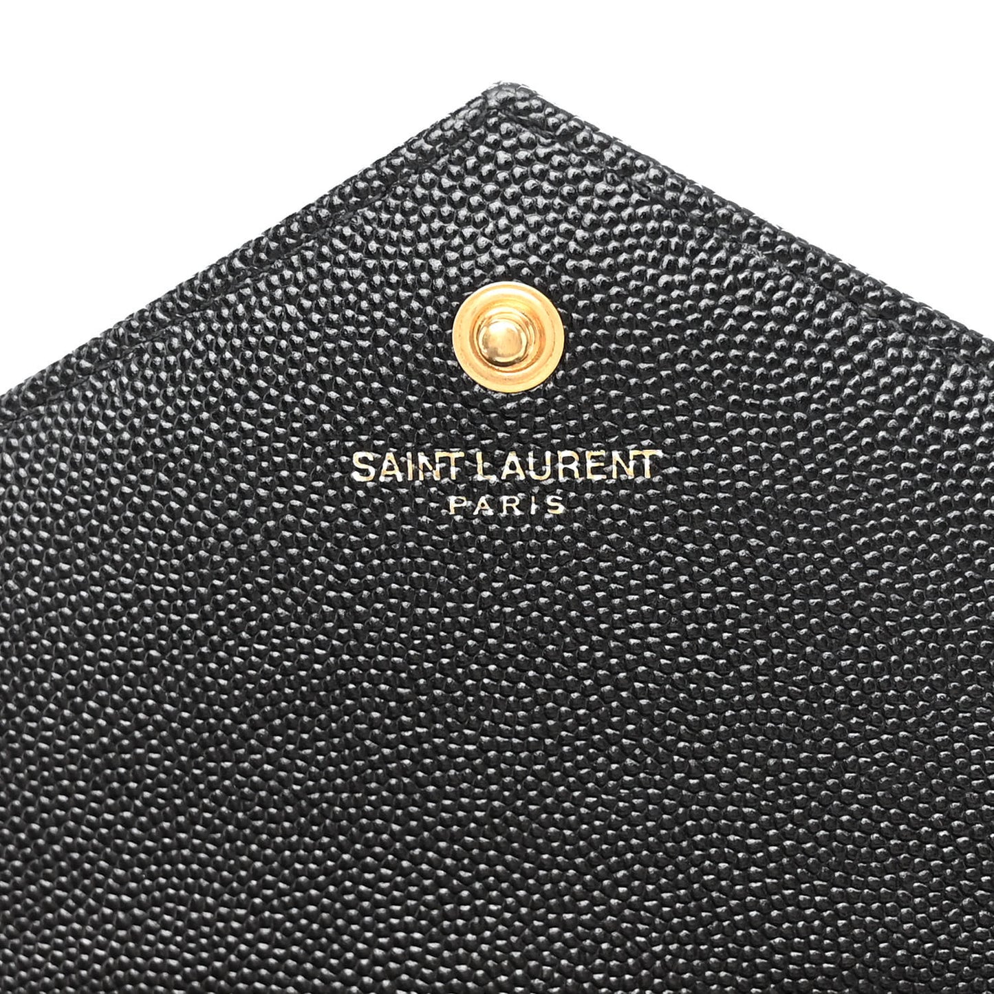 Grain De Poudre Matelasse Chevron Monogram Chain Wallet Black