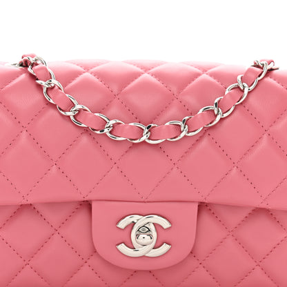 Chanel Lambskin Quilted Mini Rectangular Flap Pink 5 of 11