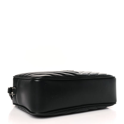 Saint Laurent Calfskin Matelasse Monogram Lou Camera Bag Black 4 of 9