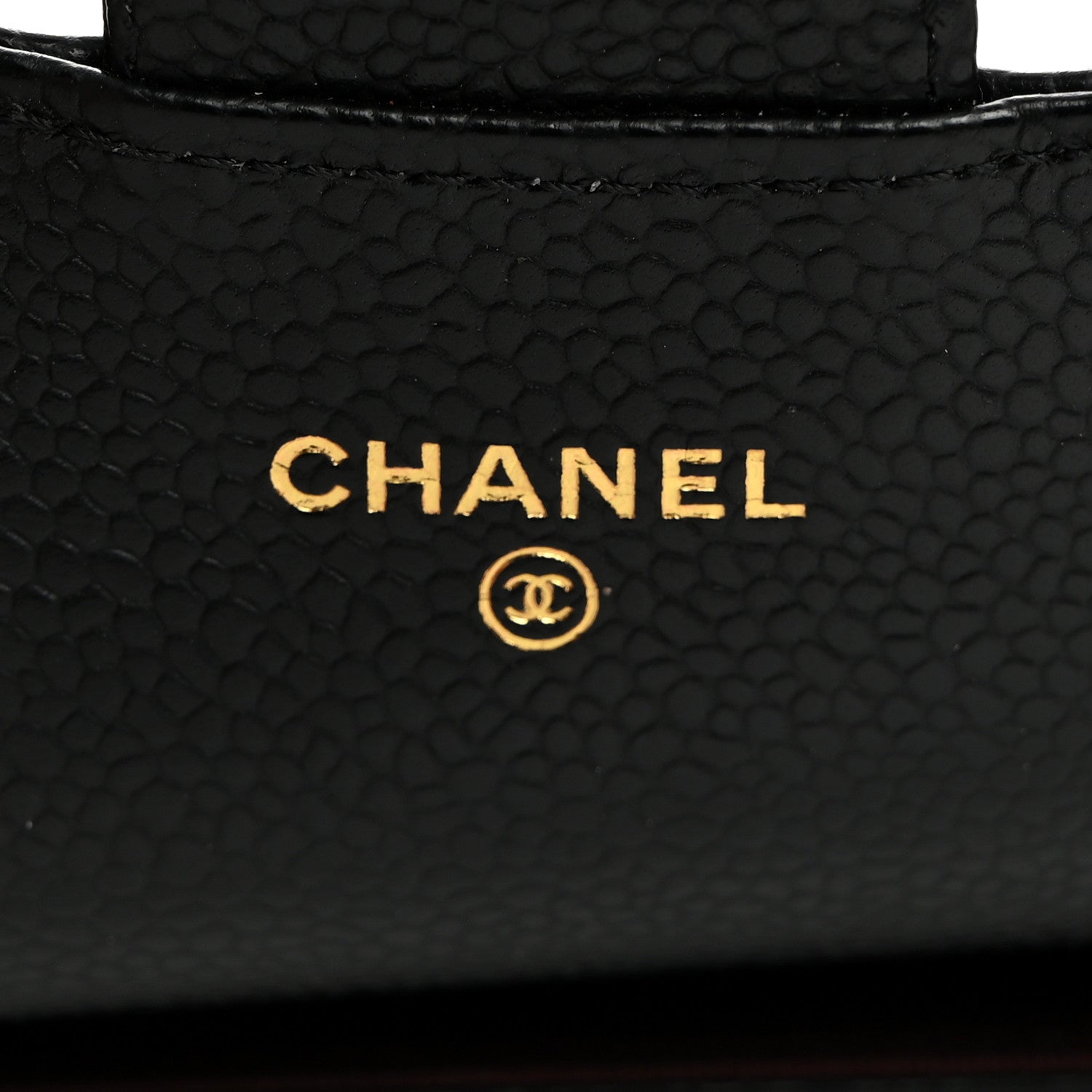 Chanel Caviar Quilted Flap Card Holder Wallet Black 6 of 9
