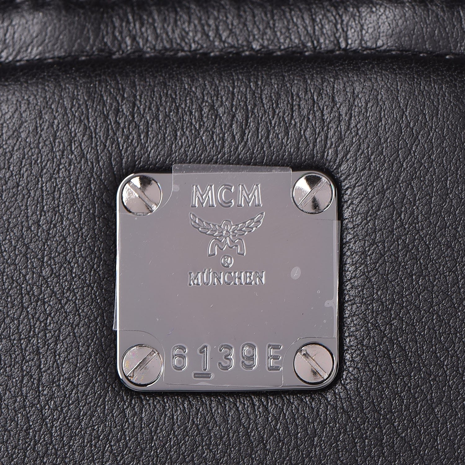 MCM Calfskin Ottomar Monogram Duke Backpack Black 13 of 19