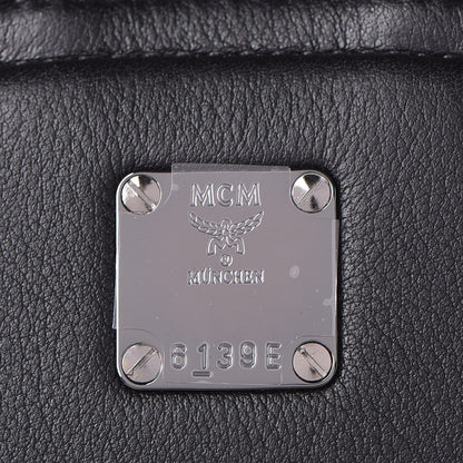 MCM Calfskin Ottomar Monogram Duke Backpack Black 13 of 19