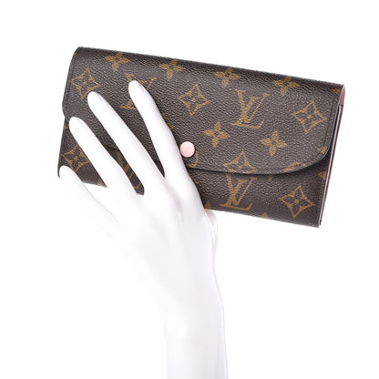 Louis Vuitton Monogram Emilie Wallet Rose Ballerine 2 of 7