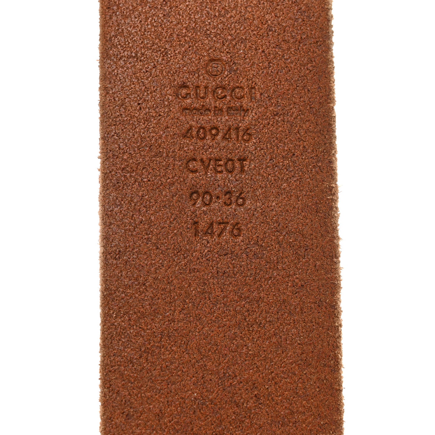 Gucci Faded Calfskin Double G 40mm Belt 90 36 Cuir 3 of 5