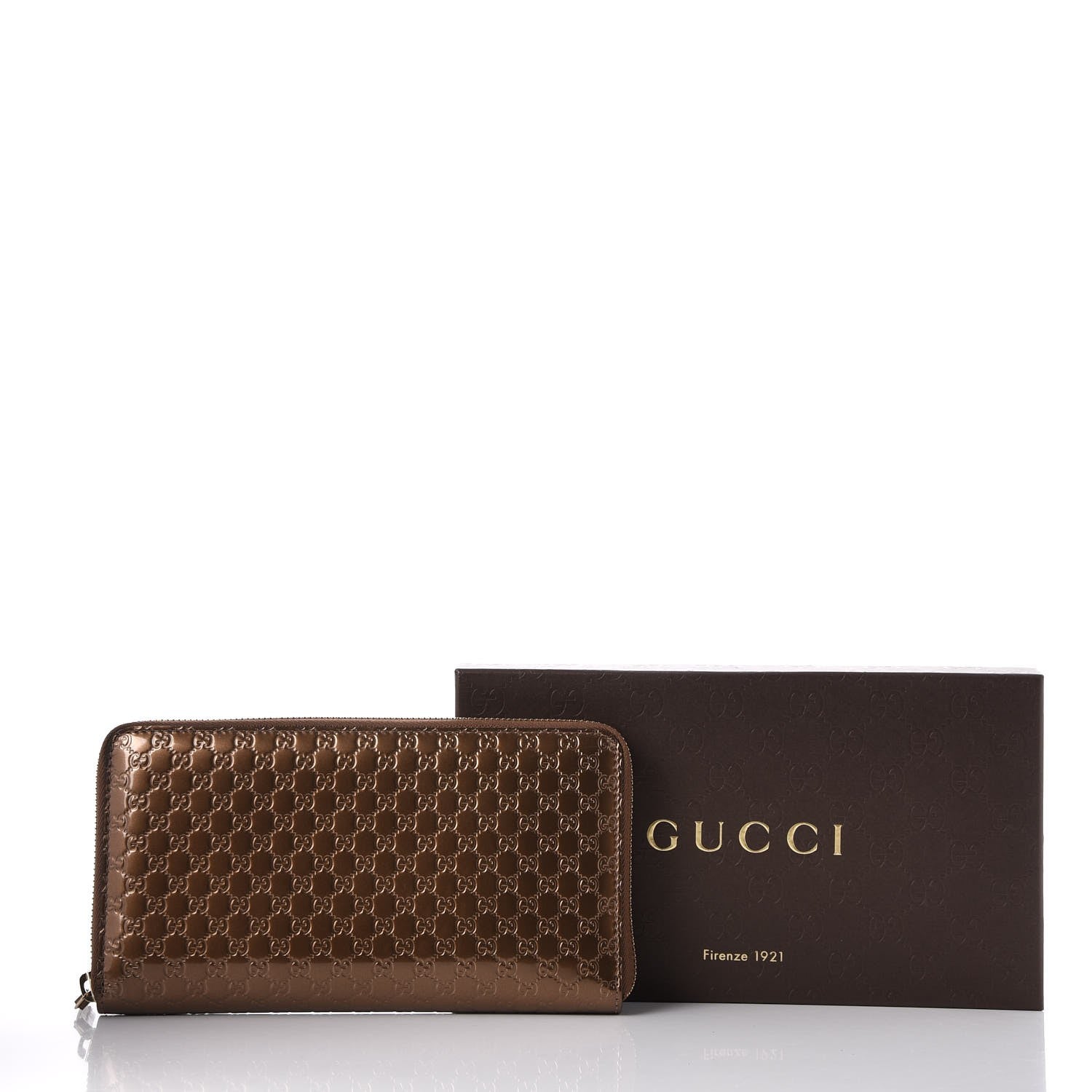 Gucci Shine Microguccissima Zip Around Organizer Wallet Acero 8 of 8