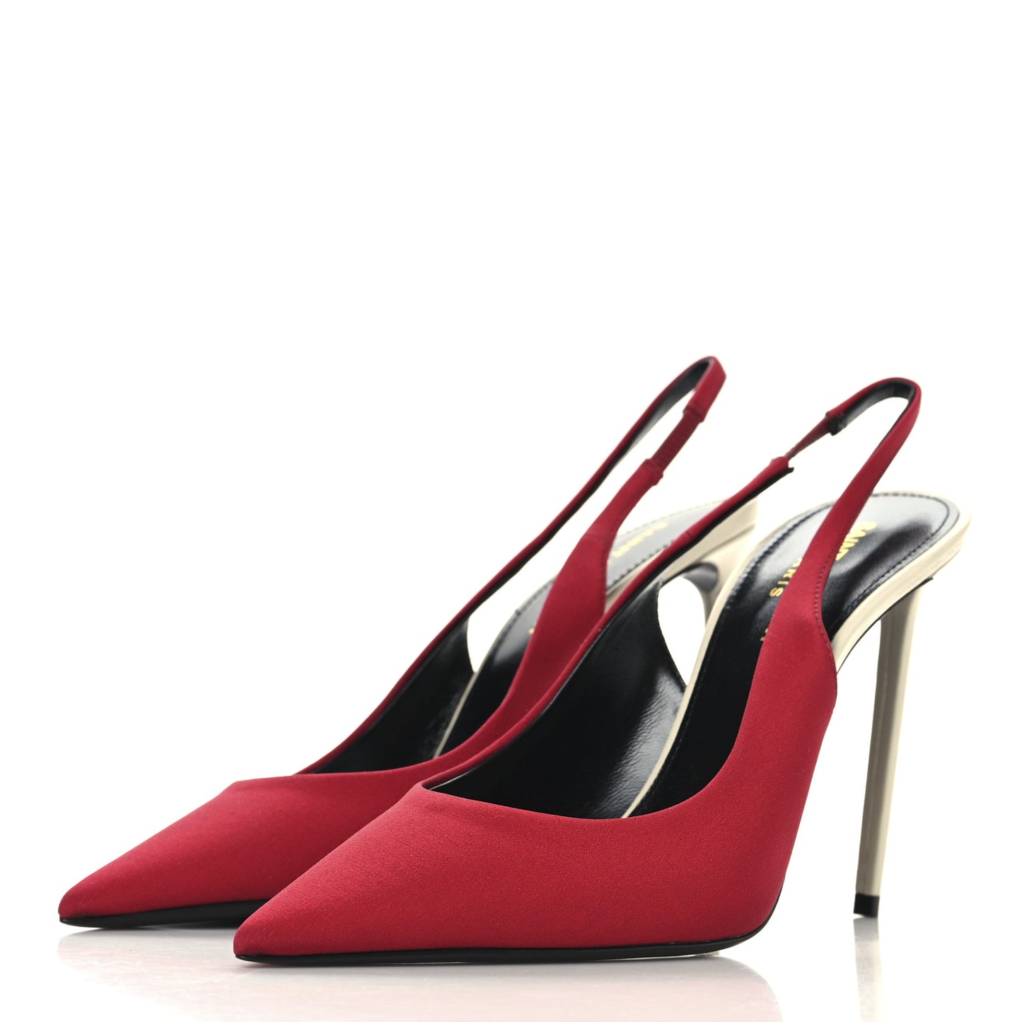 Crepe De Chine Zoe 105 Slingback Pump 38 Deep Red