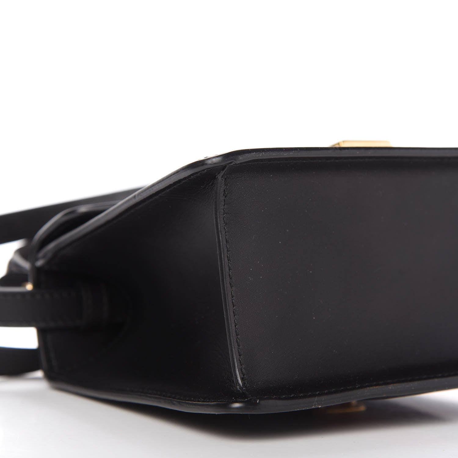 Gucci Calfskin Mini Sylvie Top Handle Bag Black 6 of 10