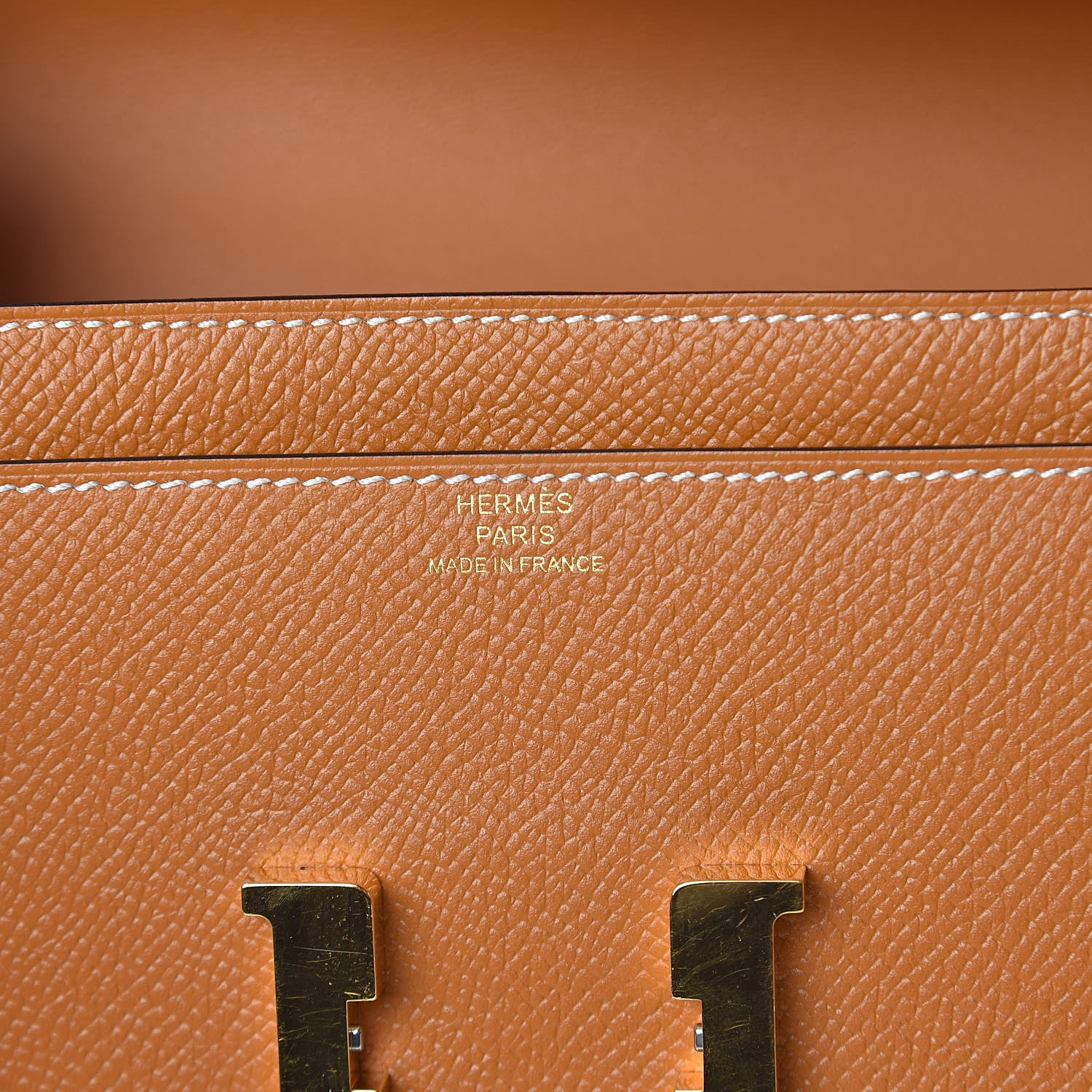 Hermes Epsom Constance Long Wallet Toffee 6 of 7