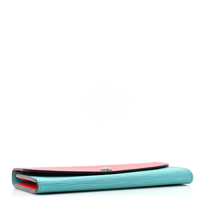 Louis Vuitton Epi Emilie Wallet Turquoise Grenade 4 of 13