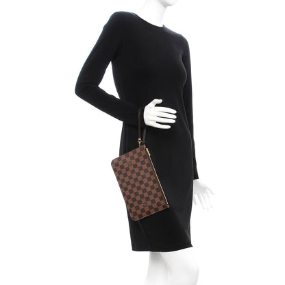 Louis Vuitton Damier Ebene Neverfull MM GM Pochette 2 of 8