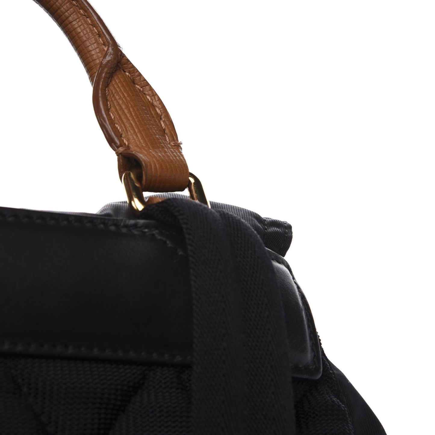 Nylon Large Rucksack Backpack Black