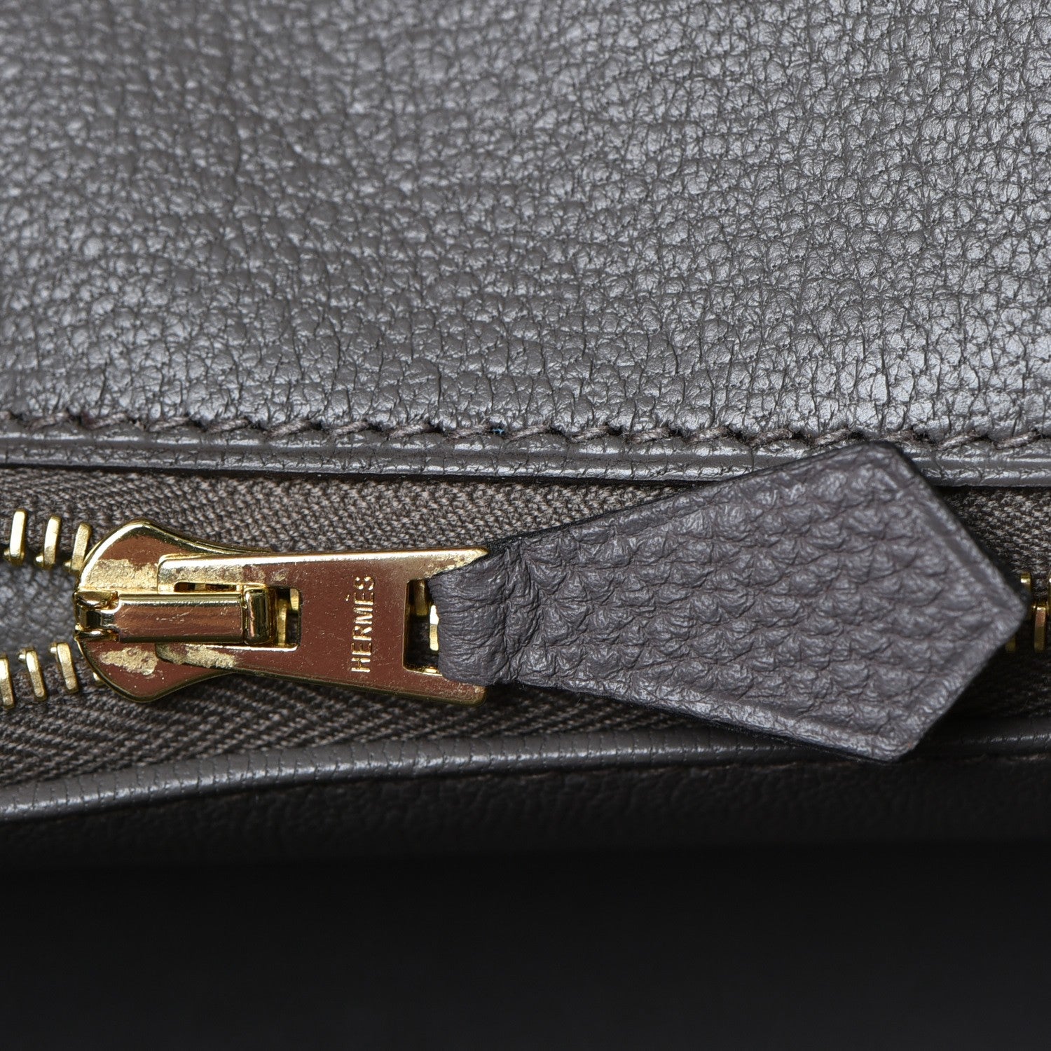 Hermes Togo Birkin 25 Etain 19 of 38