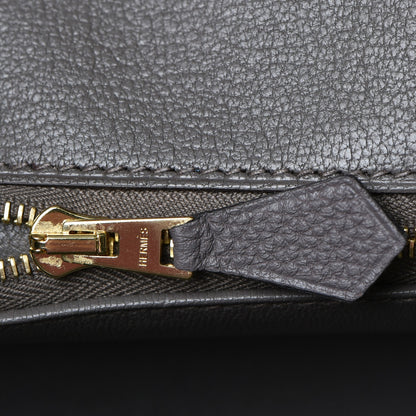 Hermes Togo Birkin 25 Etain 19 of 38