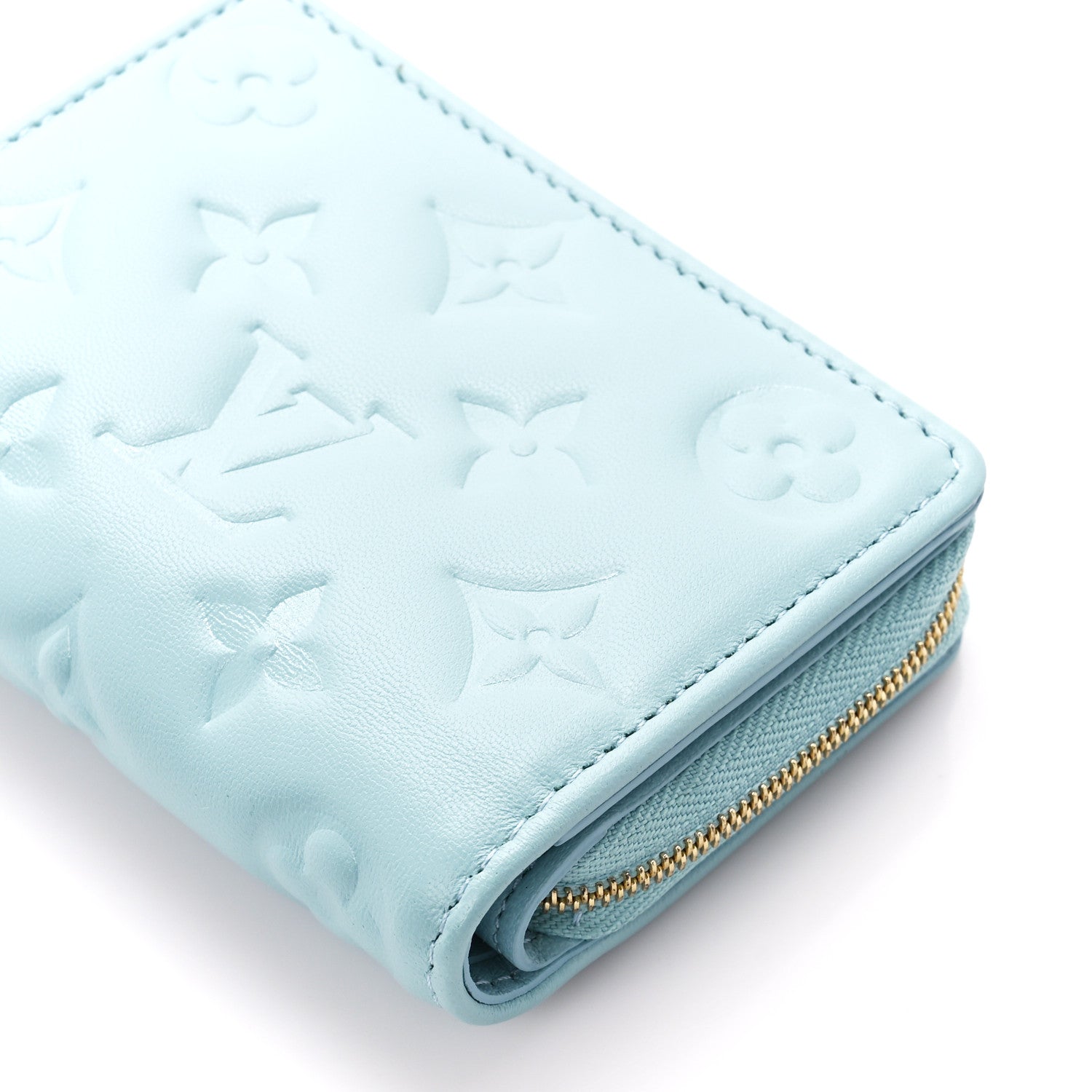 Louis Vuitton Lambskin Embossed Monogram Lou Coussin Wallet Azur 11 of 11