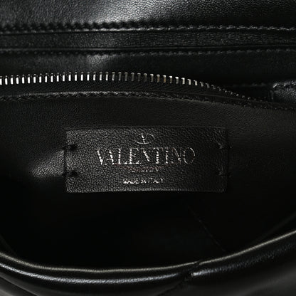 Valentino Garavani Nappa Monochrome Medium Roman Stud Shoulder Bag Black 6 of 10