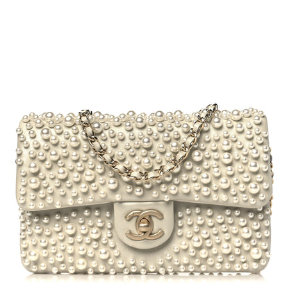 Chanel Lambskin Pearls Flap White 1 of 9