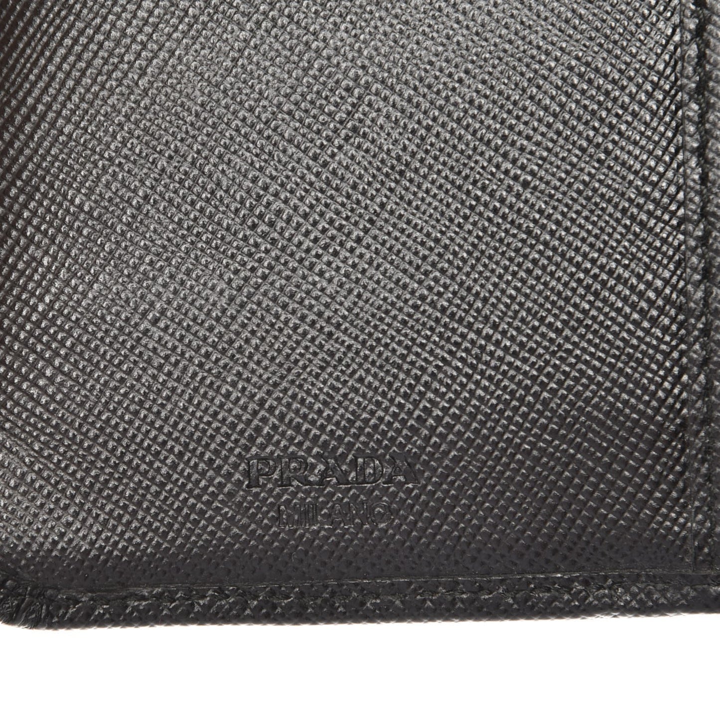 Saffiano Compact Wallet Nero Black