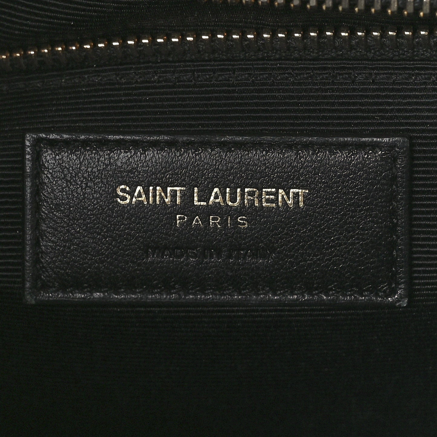 Grain De Poudre Matelasse Chevron Large Monogram Satchel Black
