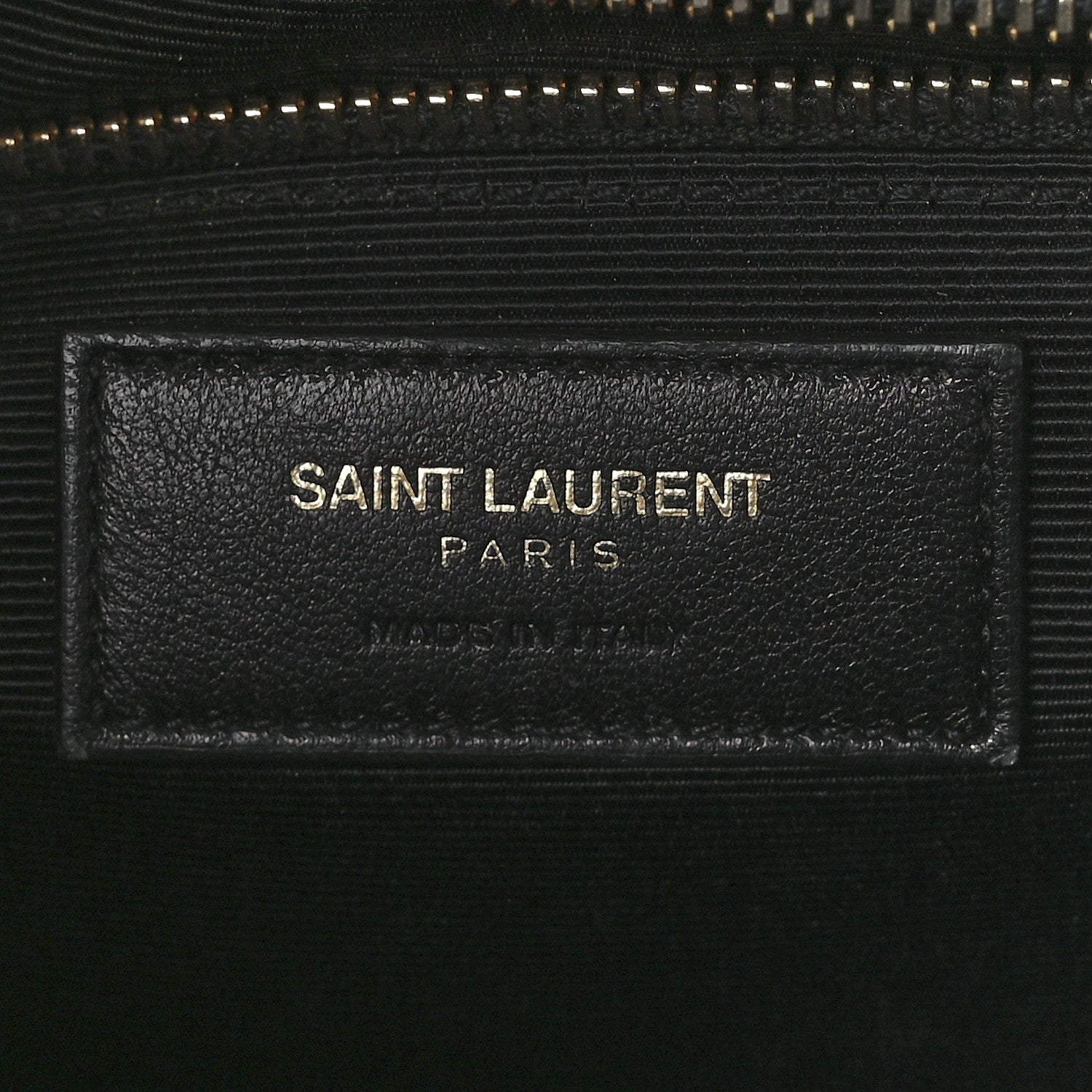 Saint Laurent Grain De Poudre Matelasse Chevron Large Monogram Satchel Black 6 of 11