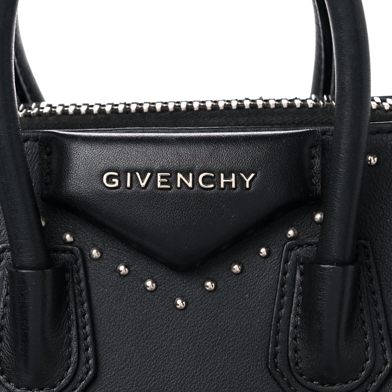Givenchy Smooth Calfskin Small Studded Antigona Black 14 of 14