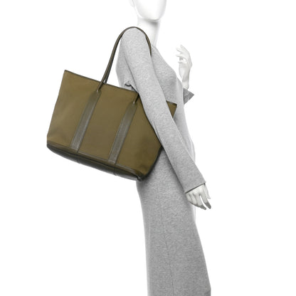 Hermes Buffle Skipper Toile Garden 36 MM Zip Tote Vert Veronese 2 of 10