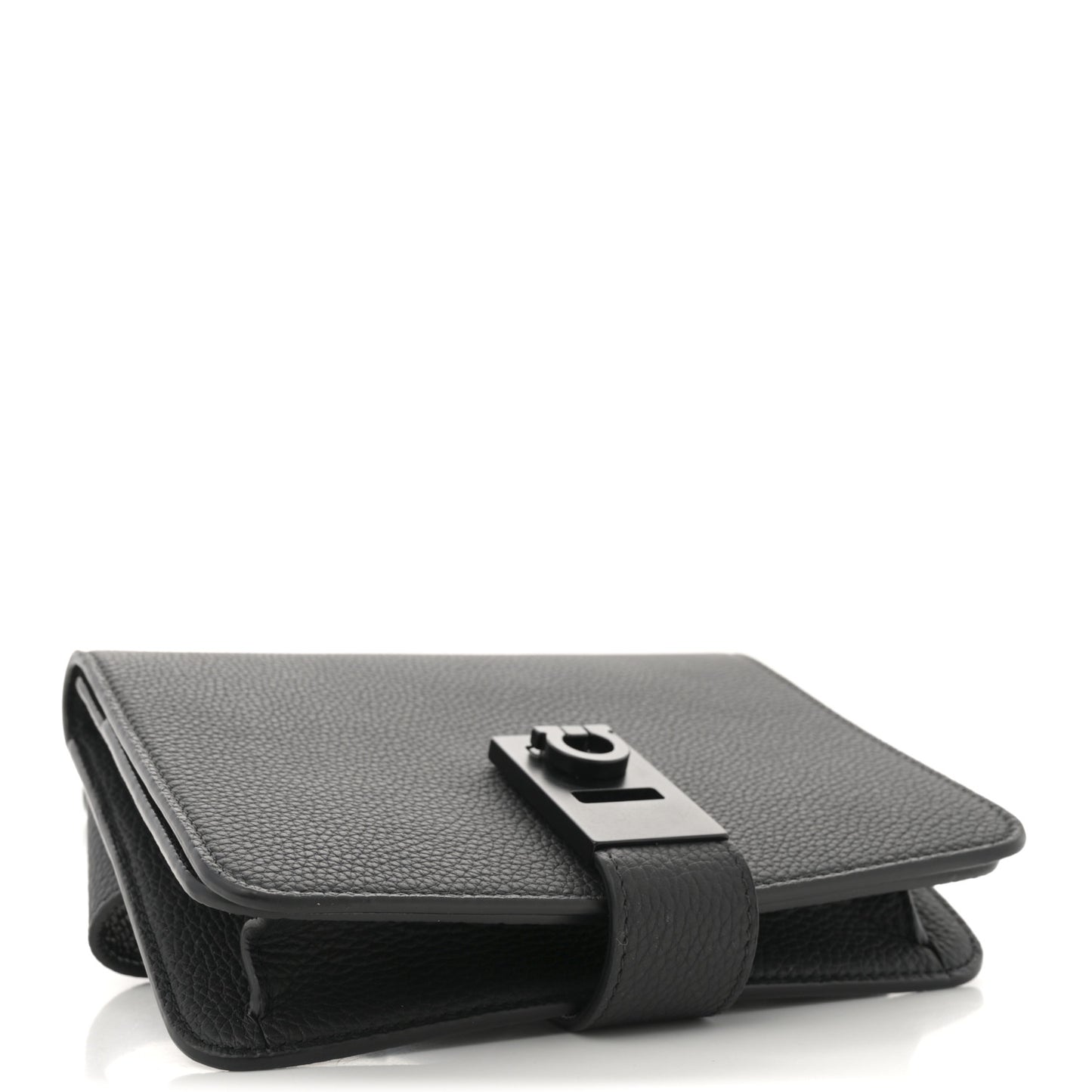 Grained Calfskin Belt Bag Black