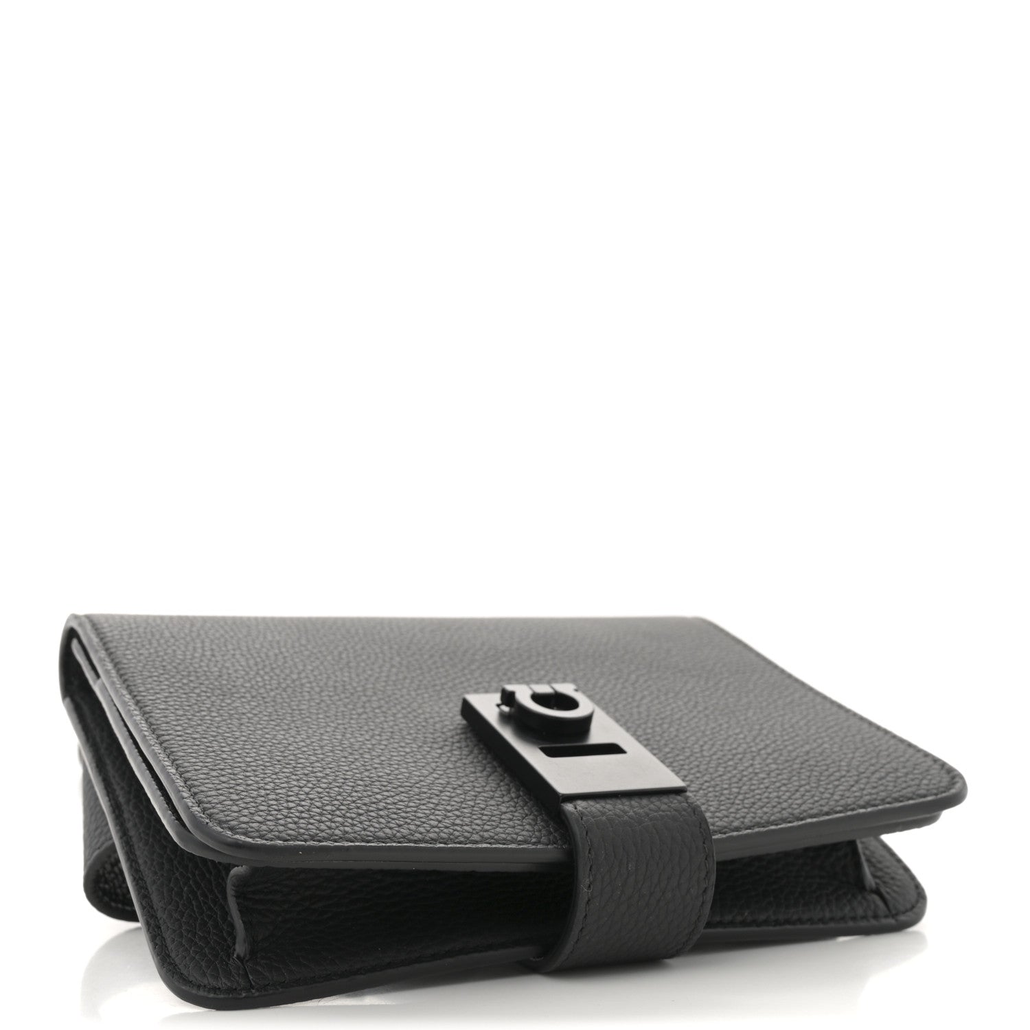 Salvatore Ferragamo Grained Calfskin Belt Bag Black 3 of 9