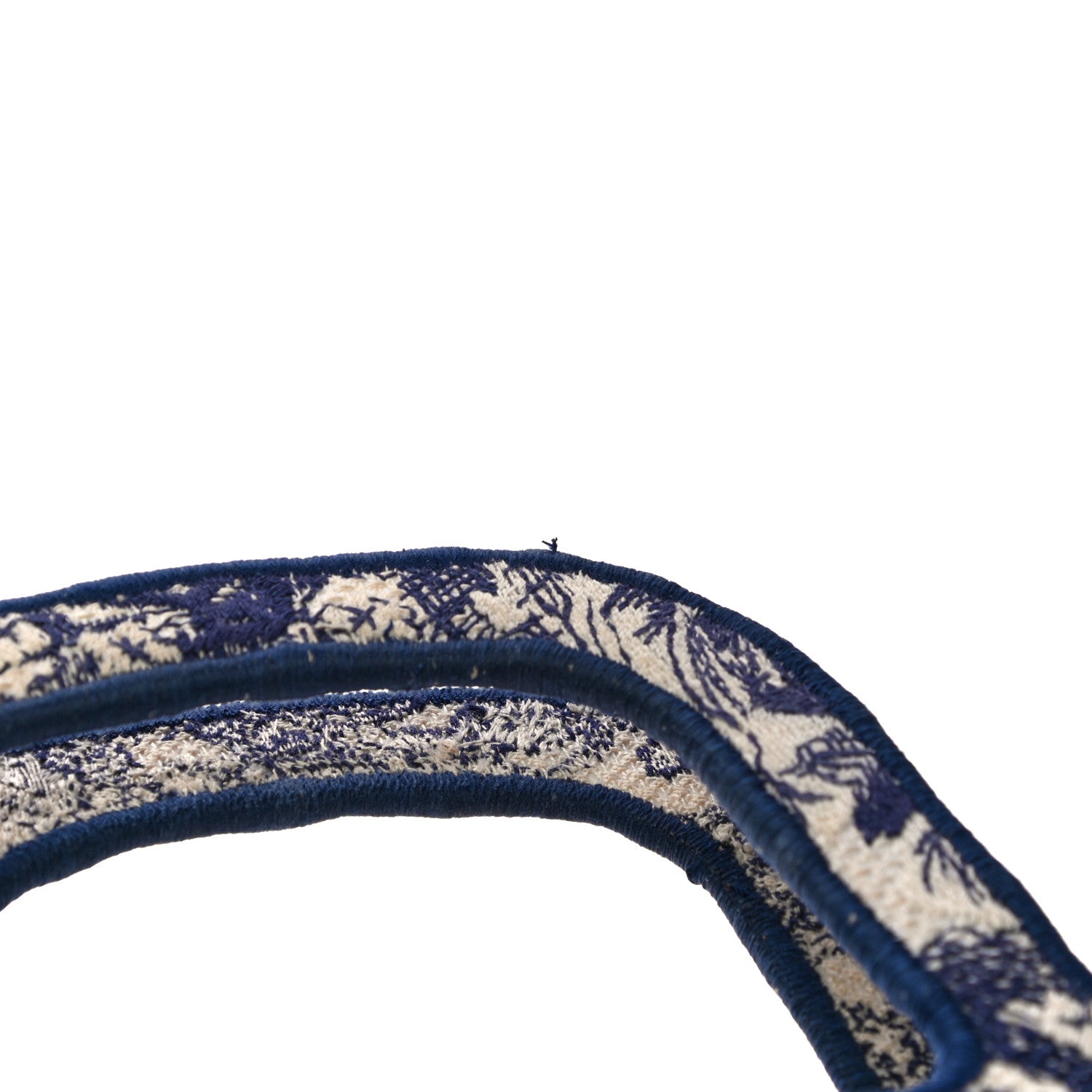 Christian Dior Canvas Embroidered Mini Toile De Jouy Book Tote Blue 9 of 10