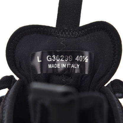 Chanel Suede Calfskin Velvet Grosgrain CC Sneakers 40.5 Black 8 of 9