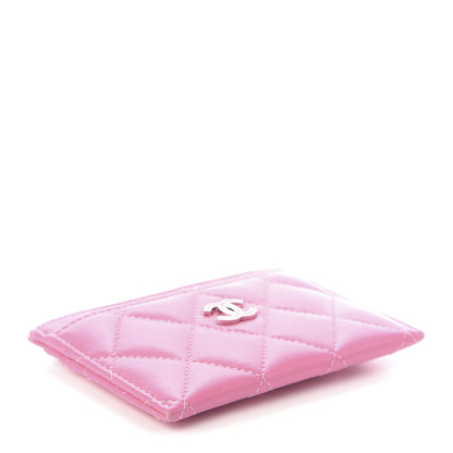 Chanel Lambskin Quilted Card Holder Pink 3 of 7